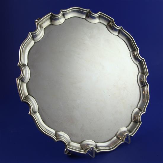 A George V silver salver, 31 oz.